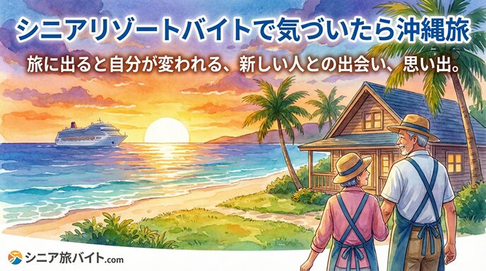 シニアリゾートバイトで気づいたら沖縄旅