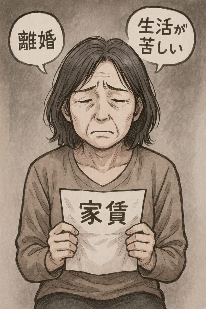 家賃が払えない離婚後の50代女性