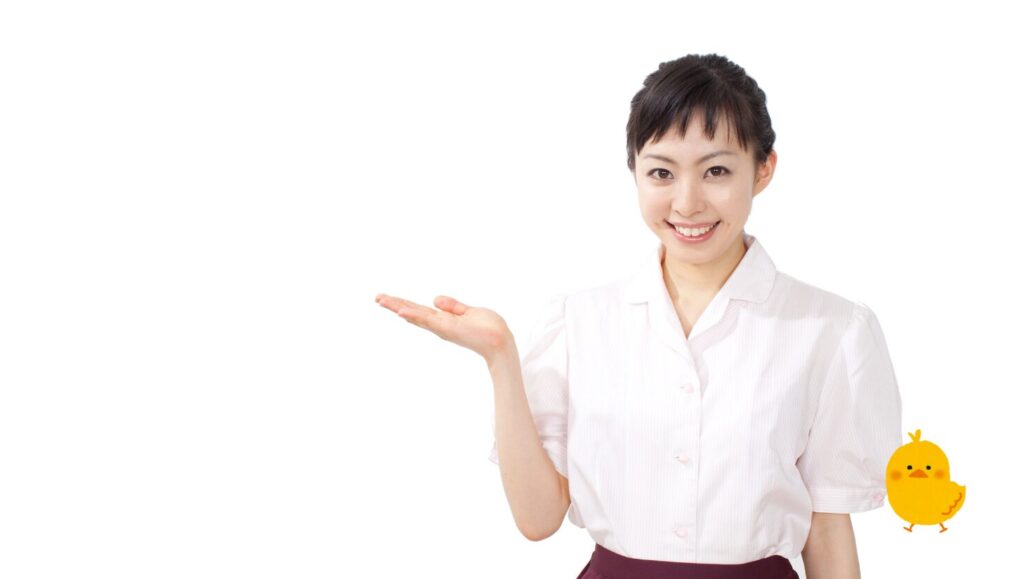 接客中の女子