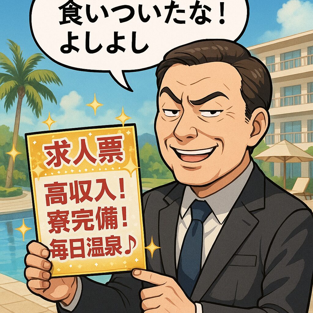 ブラックな求人票を持つ経営者