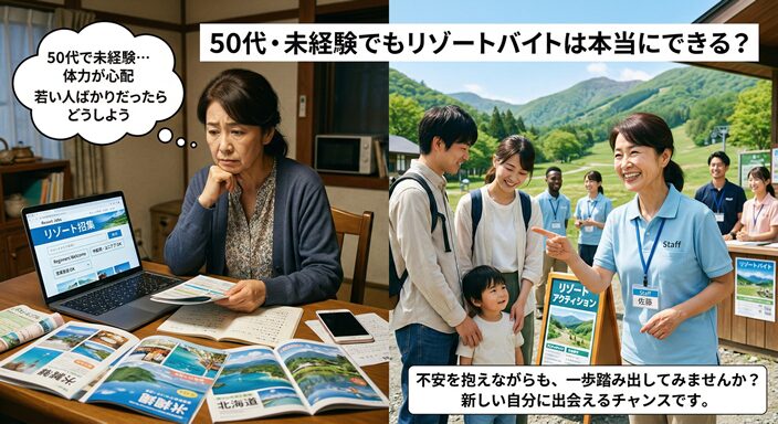 50代・未経験でもリゾートバイトは本当にできる?