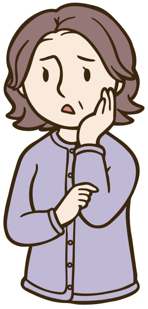 考え込む女性