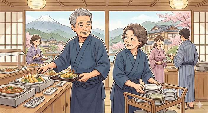 夫婦仲良く働くリゾートバイト生活