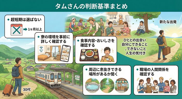 タムさんお判断基準まとめ