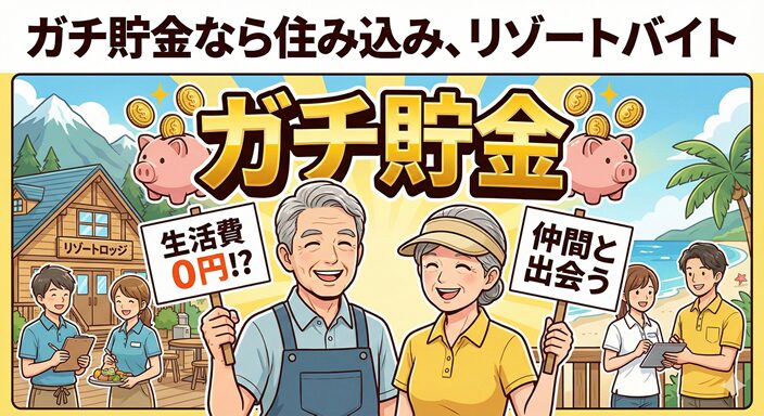 ガチ貯金をするならのイラスト図