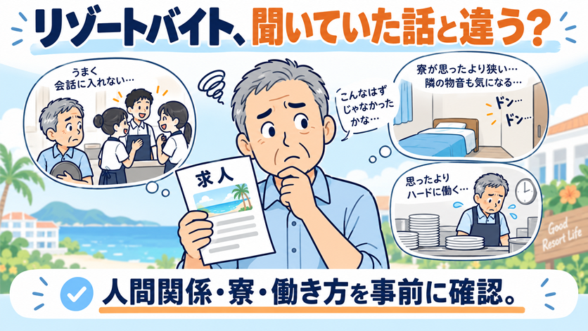 採用現場で事前の話と違う条件に戸惑うシニア